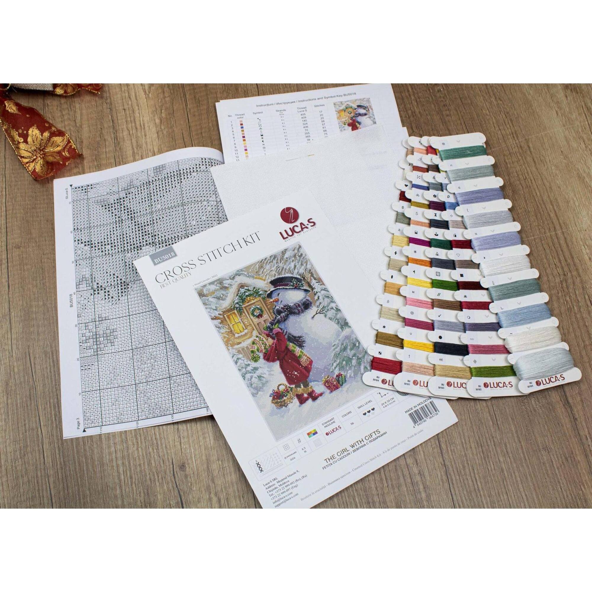 Luca-S The Girl With G Counted Cross-Stitch Kit